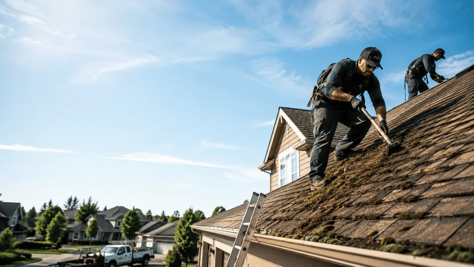 Roof Moss Removal in Plover, WI near me